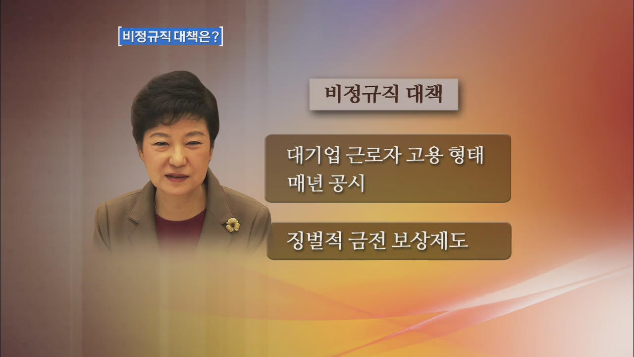 [새 정부 정책 방향은?]  비정규직 대책