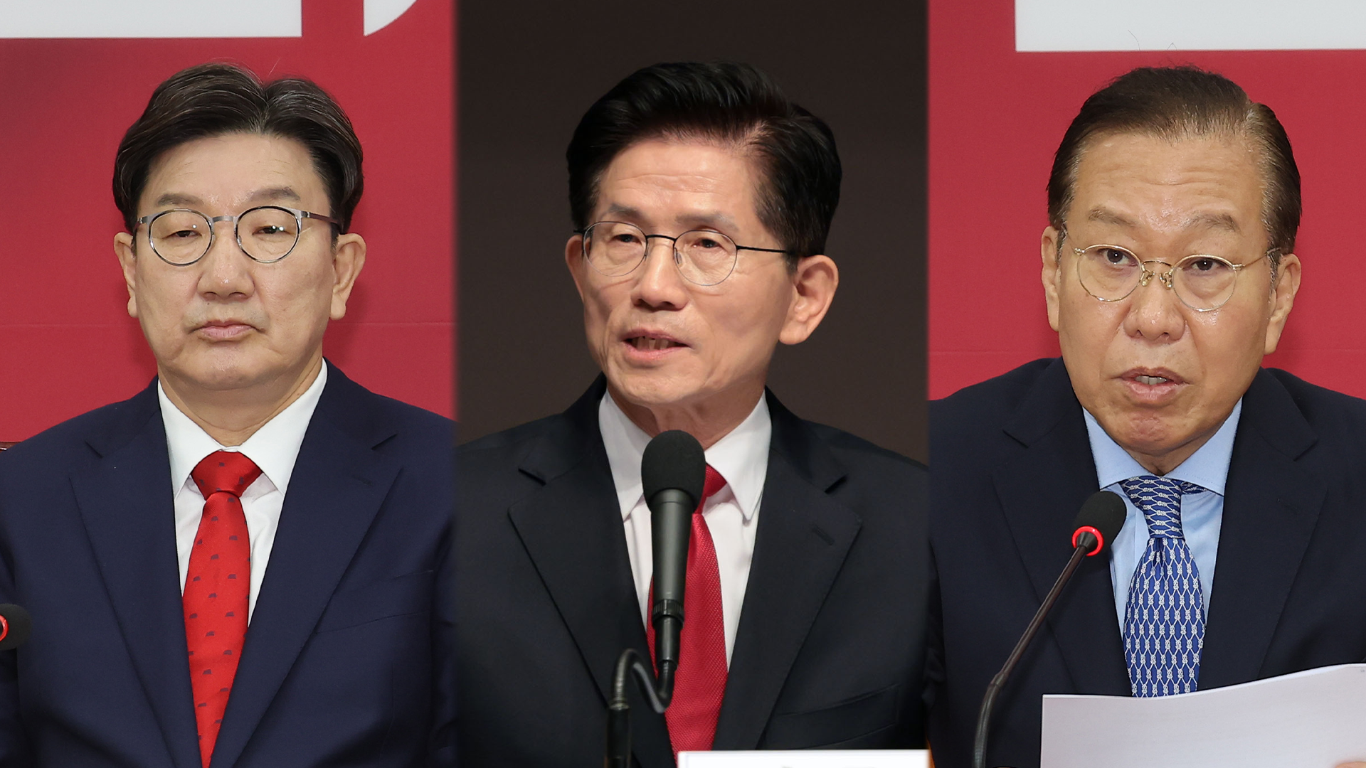 김문수 “지도부 단일화 손떼라” …국민의힘 지도부 “이틀안에 단일화해야”