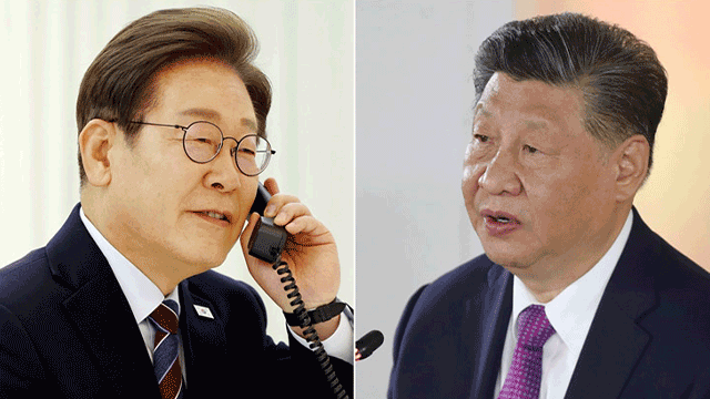 ​이 대통령, 중국 시진핑 국가주석과 통화…11월 경주 APEC 초청 